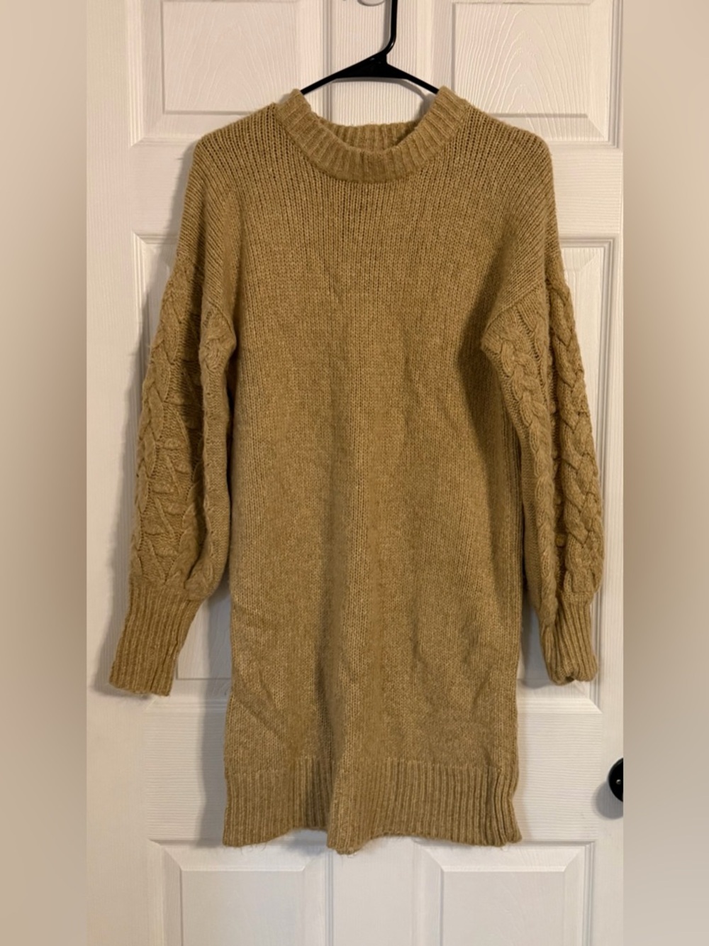 A New Day Women’s Sweater Dress Long Sleeve Size Xs Tan
